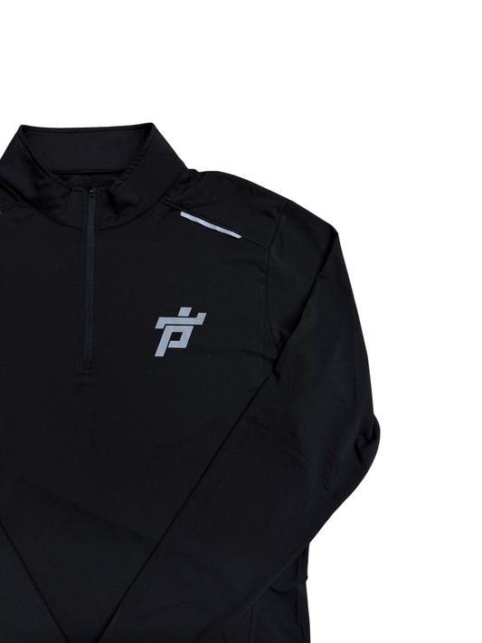 TEMPO 1/4 ZIP BLACK