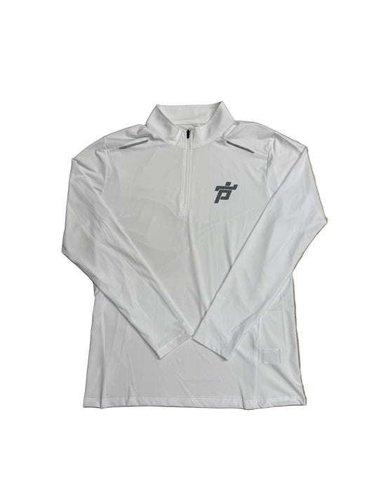 TEMPO 1/4 ZIP WHITE